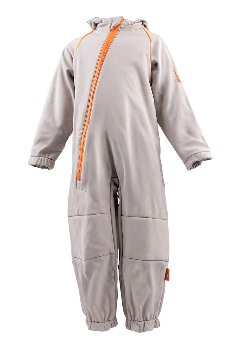 Salopeta impermeabila cu gluga Softshell - Gri deschis