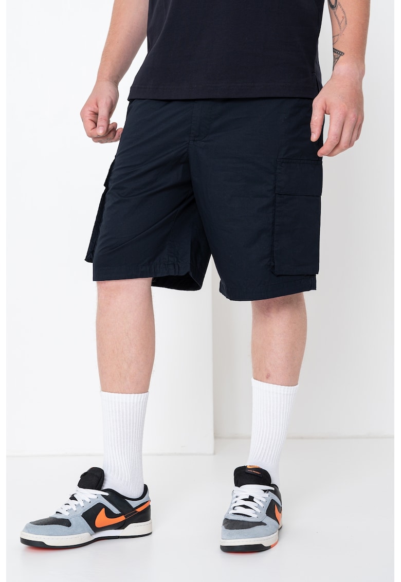 Pantaloni cargo scurti - Bleumarin