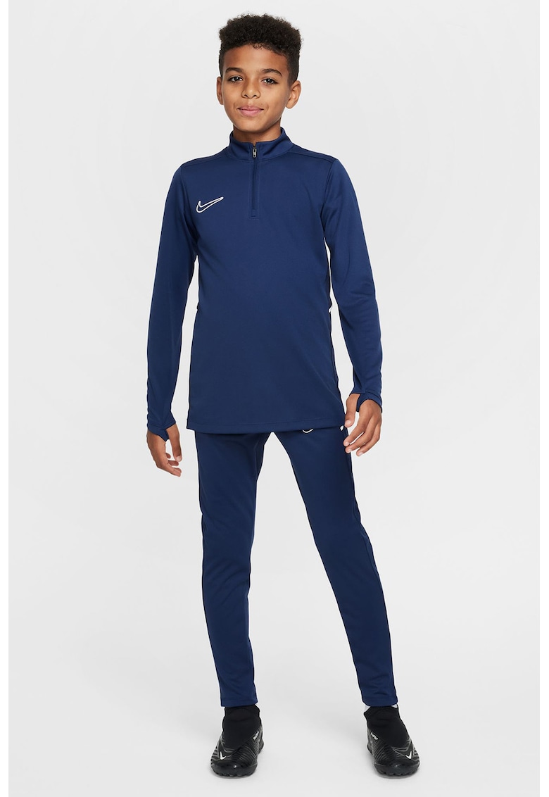 Bluza slim-fit cu logo - pentru fotbal - Albastru inchis/Alb murdar
