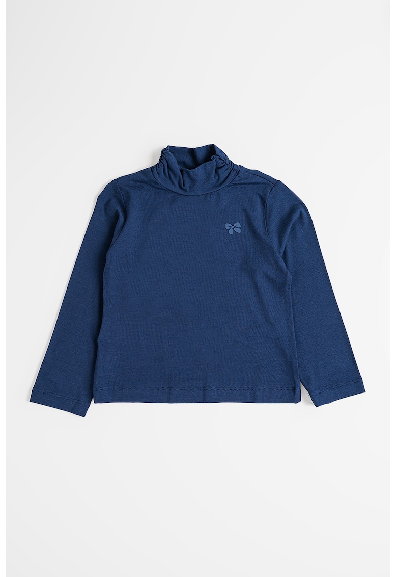 Bluza cu guler scurt - Bleumarin