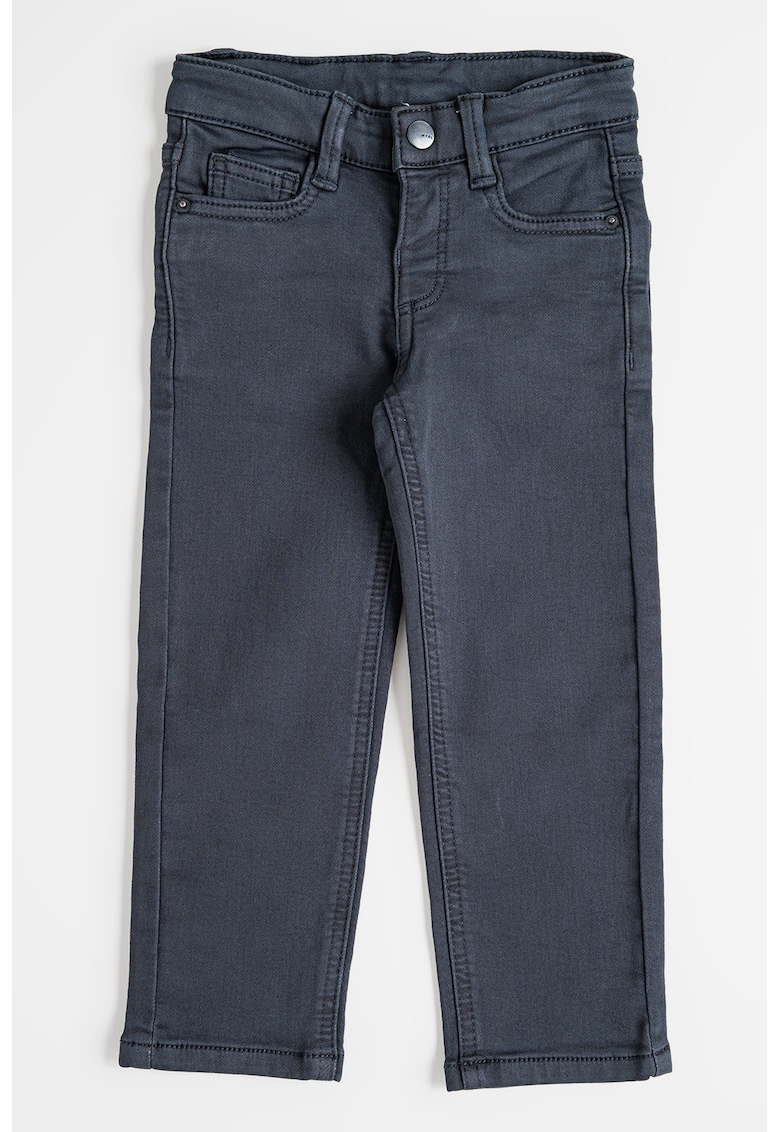 Blugi slim fit cu design 5 buzunare - Gri inchis