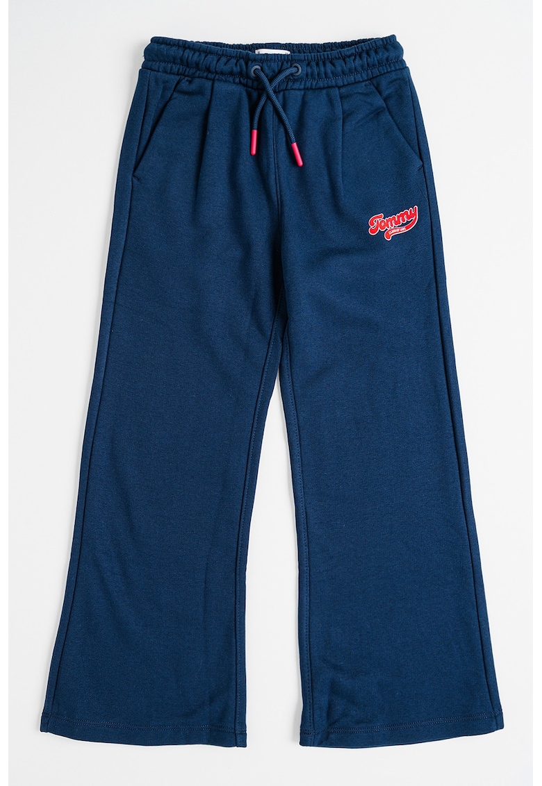 Pantaloni de trening evazati cu snur - Albastru ultramarin