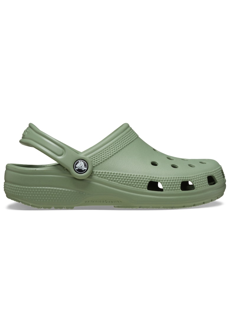 Saboti slingback cu model unisex Classic Roomy - Kaki
