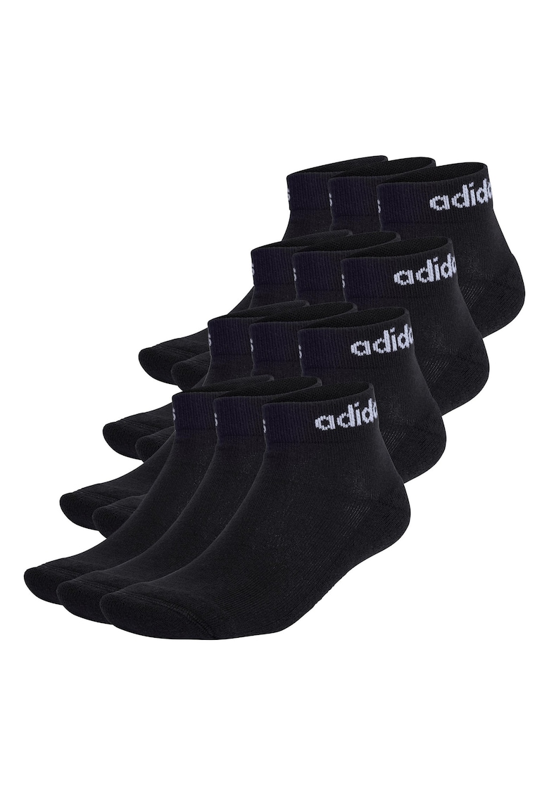 Set de sosete unisex pana la glezna -12 perechi - Negru