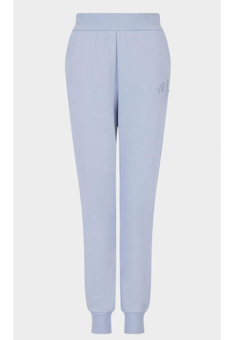 Pantaloni de trening dama -  Regular Fit - Bumbac - Albastru deschis - Albastru azur
