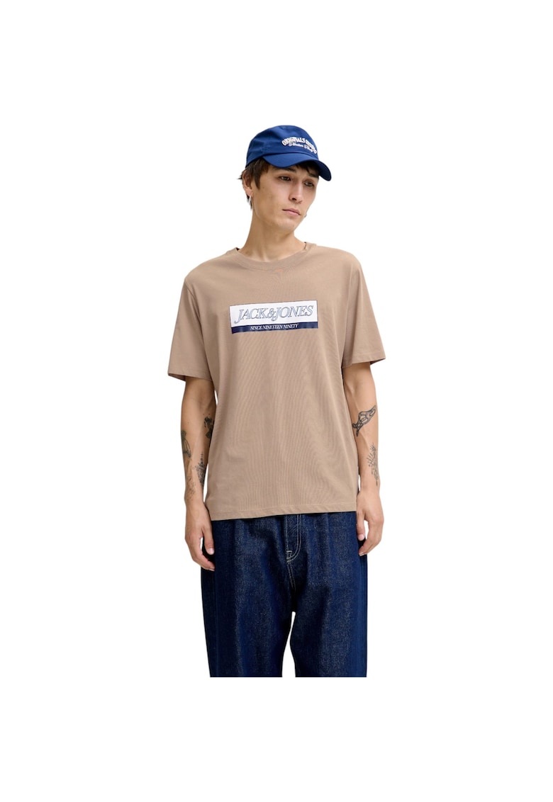Tricou JACK &JONES Inwood Block Branding 50181 - Maro