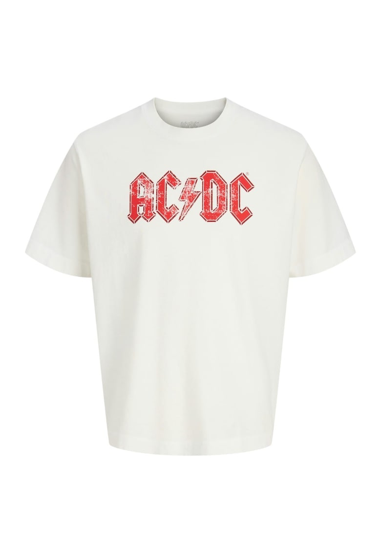Tricou JACK &JONES AC DC Crew Neck 50198 - Alb
