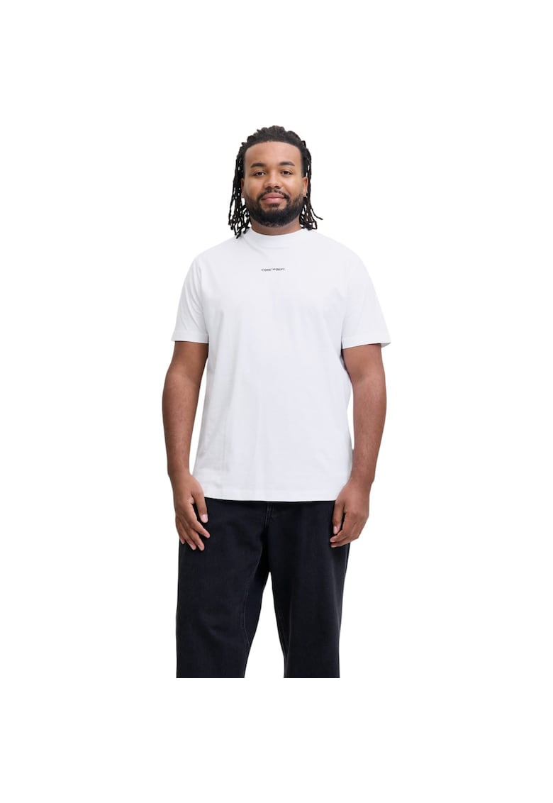 Tricou JACK &JONES Cover Script Back PLS 50192 - Alb