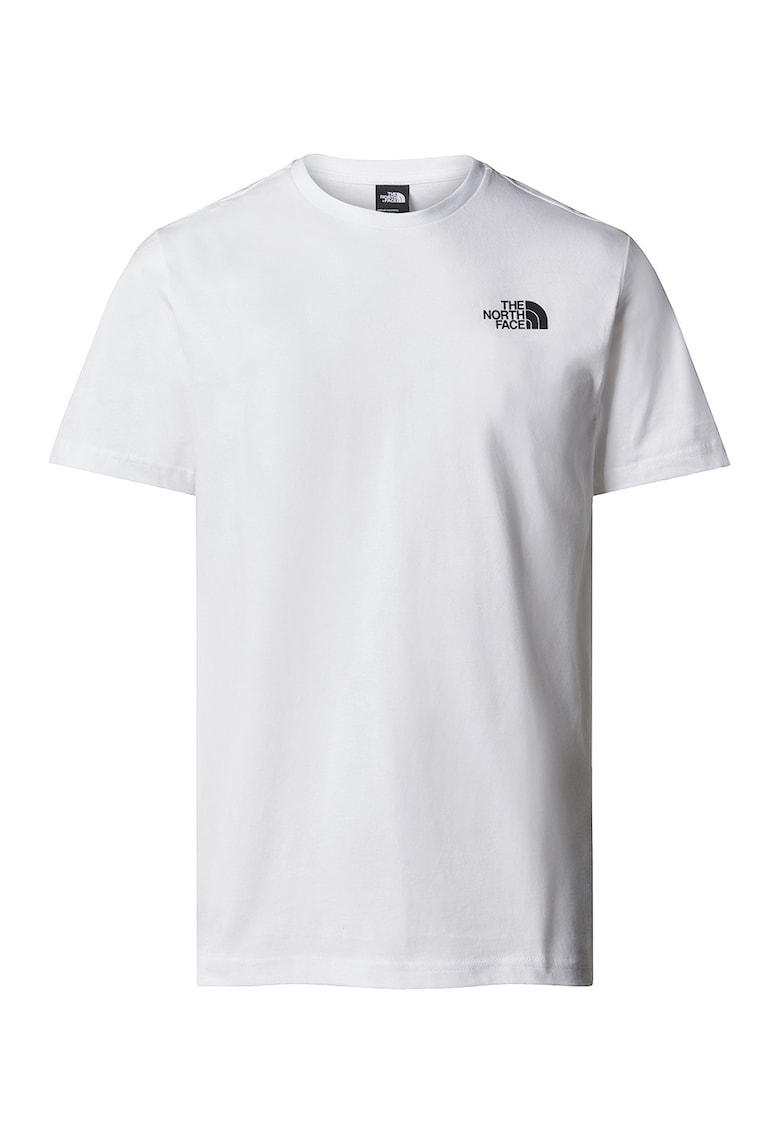 Tricou de bumbac cu imprimeu logo pe spate - Alb