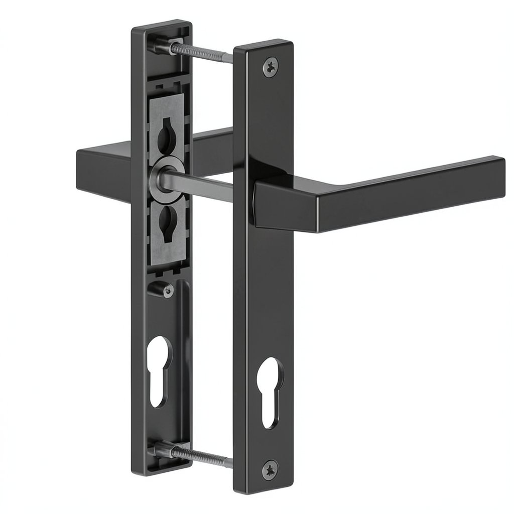 Maner usa PVC cu sild, aluminiu, antracit RAL 7016, 85 mm