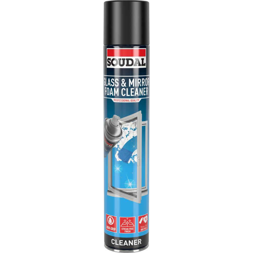 Spuma pentru curatarea geamurilor si oglinzilor Soudal, 750 ml