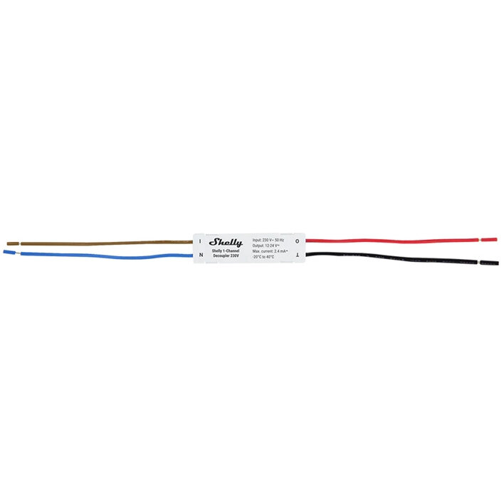 Senzori cu 1 canal 230V, Conectarea intrerupatoarelor de curent alternativ cu dispozitive de curent continuu, Alb