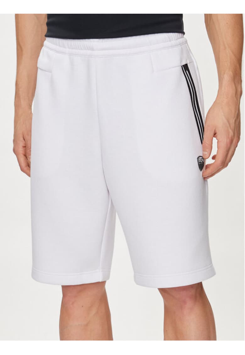 Pantaloni scurti barbati - Emporio Armani  303535094 - Poliester/Viscoza - Alb