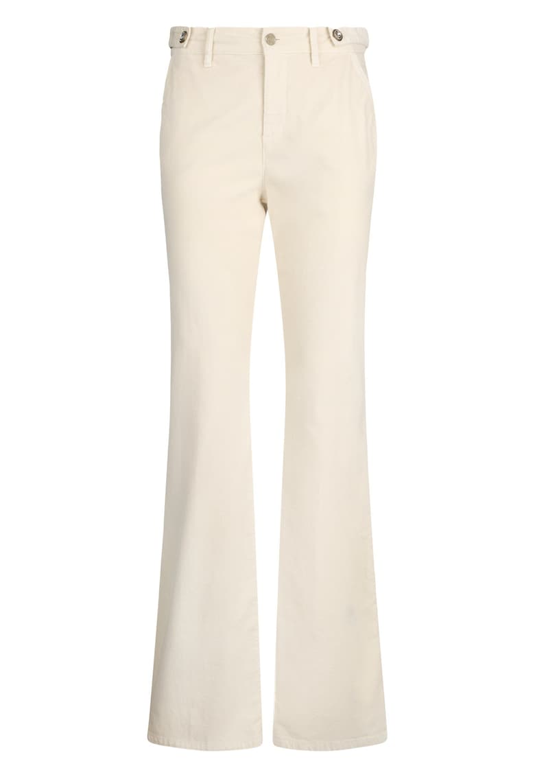 Pantaloni bootcut cu talie inalta - Bej deschis