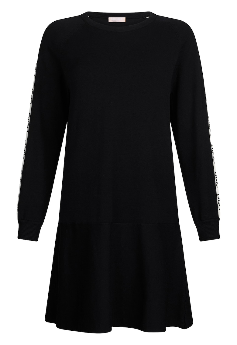 Rochie mini cu maneci lungi - Negru