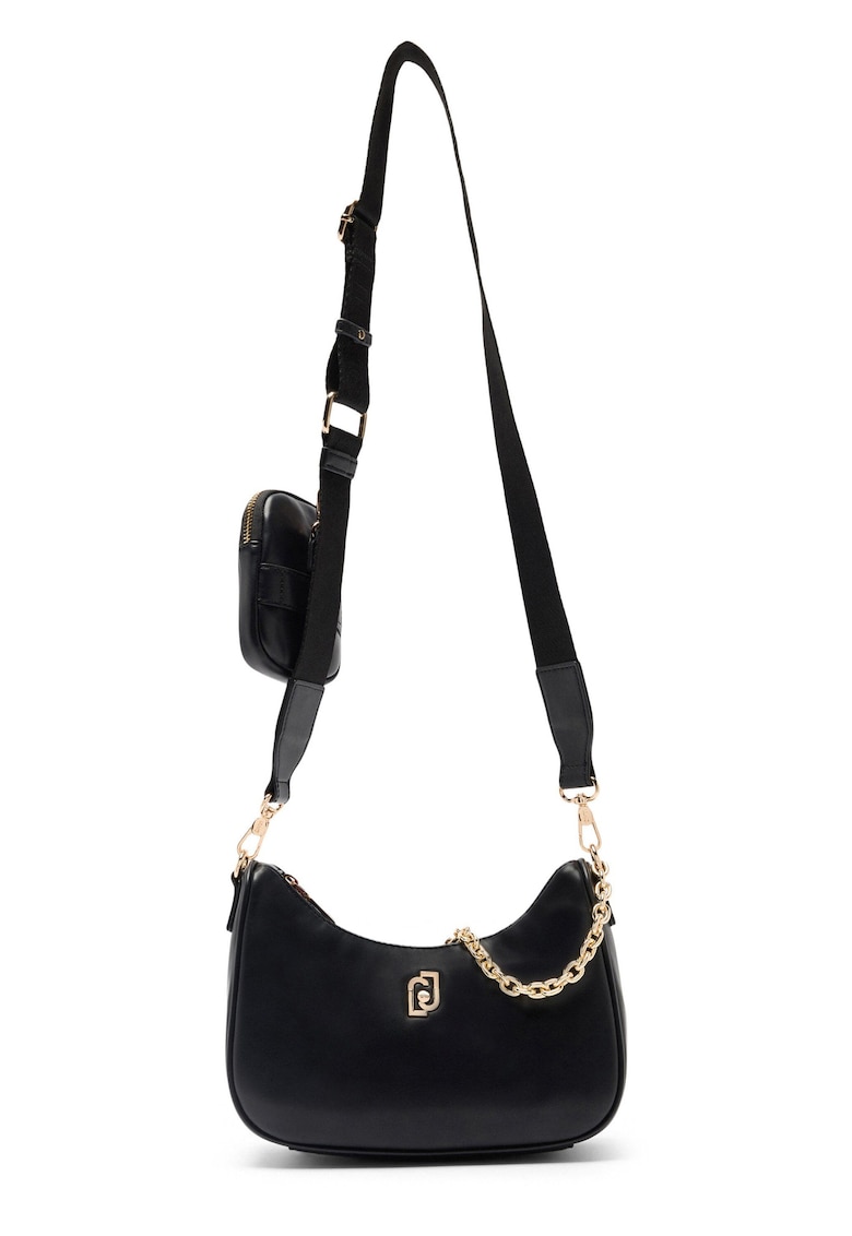 Geanta crossbody din piele ecologica - Negru