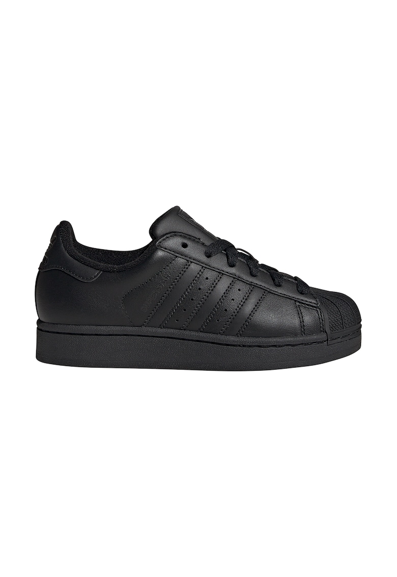 Pantofi sport low-cut Superstar II din piele si piele ecologica - Negru stins