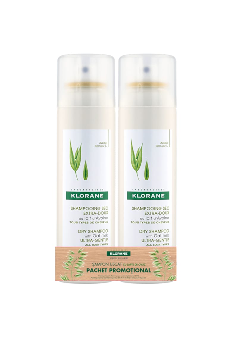 Pachet 2 x Sampon uscat cu lapte de ovaz  150 ml