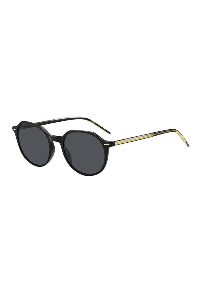 Ochelari de soare pantos cu lentile uni - Auriu/Negru/Gri antracit