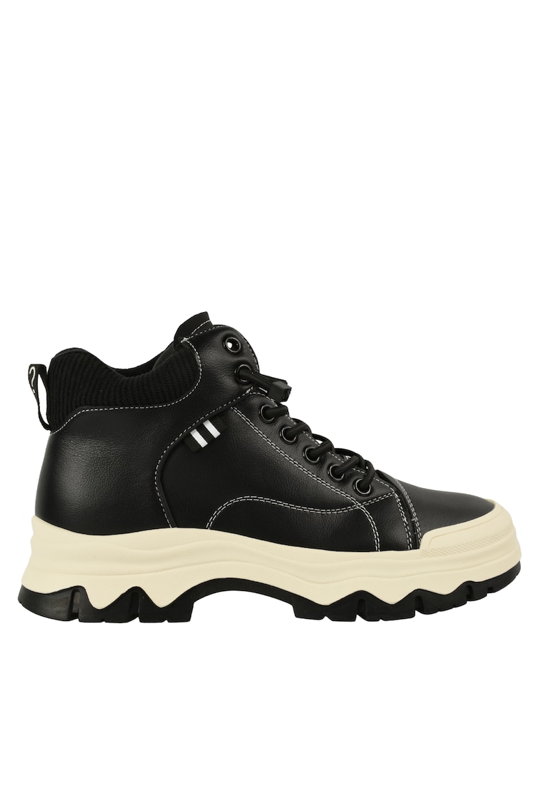 Ghete sport - dama -  XA70001A negru - piele naturala - Negru