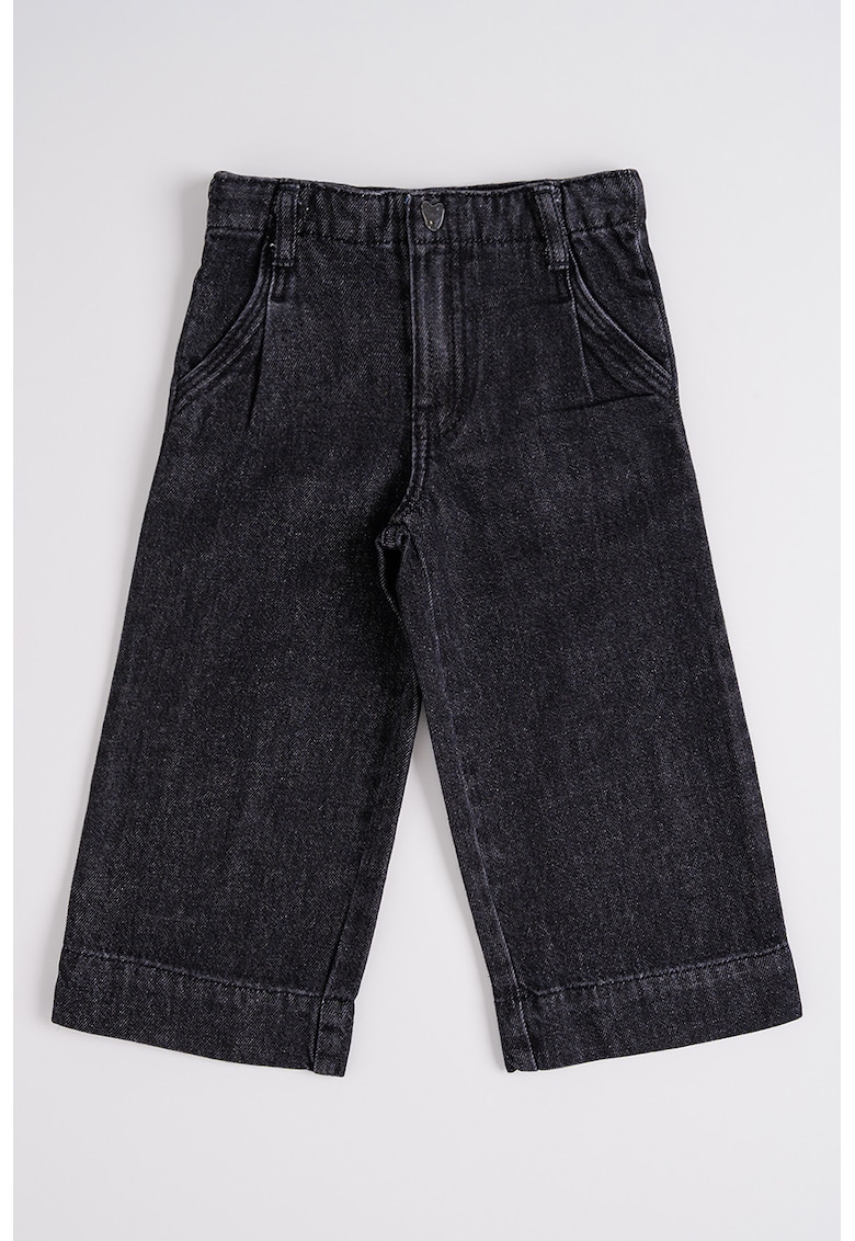 Blugi ampli uni - Negru stins