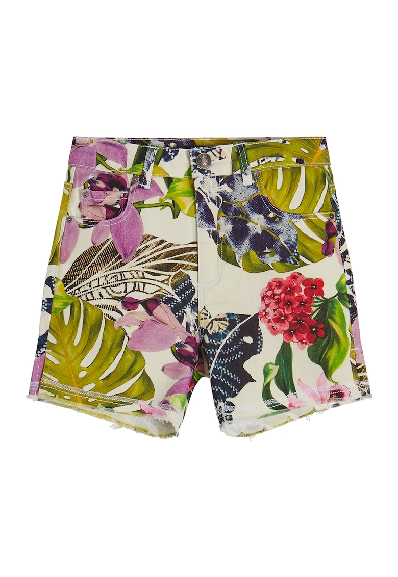 Pantaloni scurti cu imprimeu floral - Multicolor