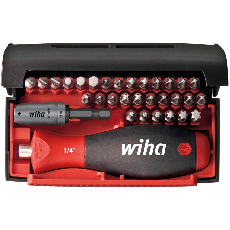 Oferte la Collector Standard bit set, 25mm, 32-piece, black/red, 1/4, with plug-in handle
