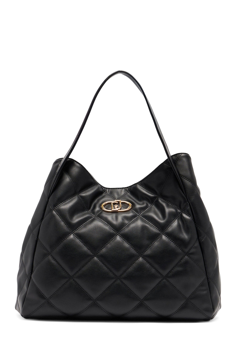 Geanta shopper matlasata - Negru