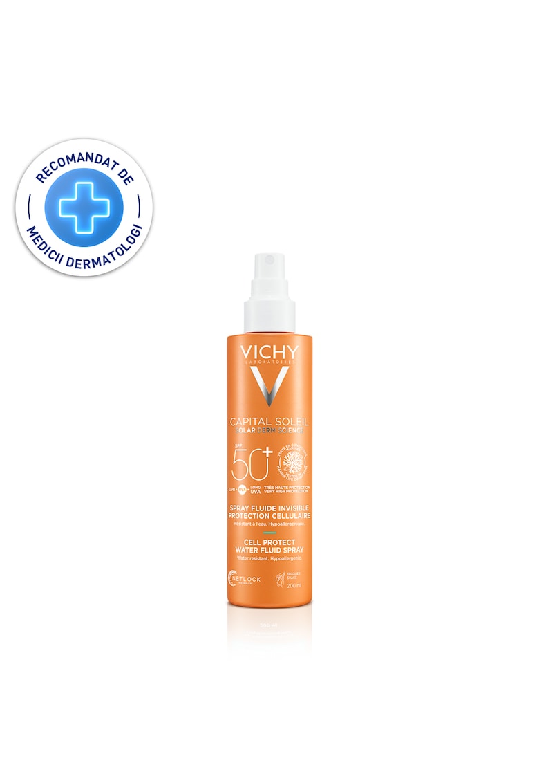 Spray fluid invizibil protectie solara pentru corp SPF 50+  Capital Soleil Cell Protect - 200ml