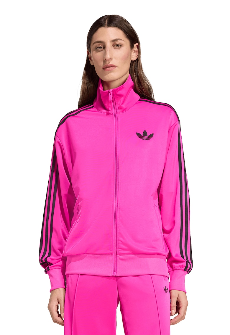 Bluza de trening cu logo si fermoar Firebird - Fucsia