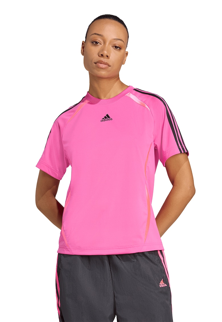Tricou cu maneci raglan TeamGeist - Negru/Roz deschis