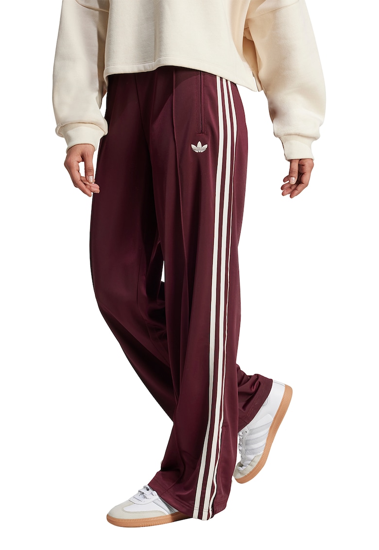 Pantaloni de trening cu croiala lejera si buzunare cu fermoar Firebird - Violet pruna