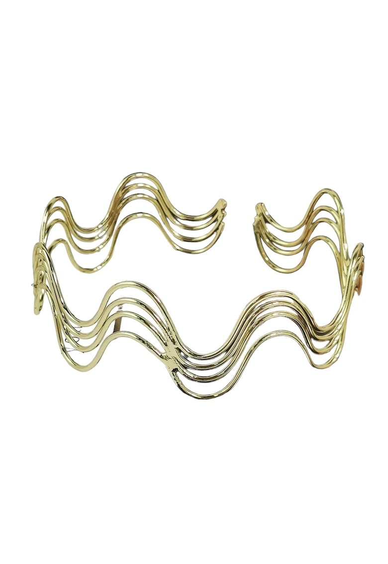 Colier choker - auriu - ondulat - Maurits C6