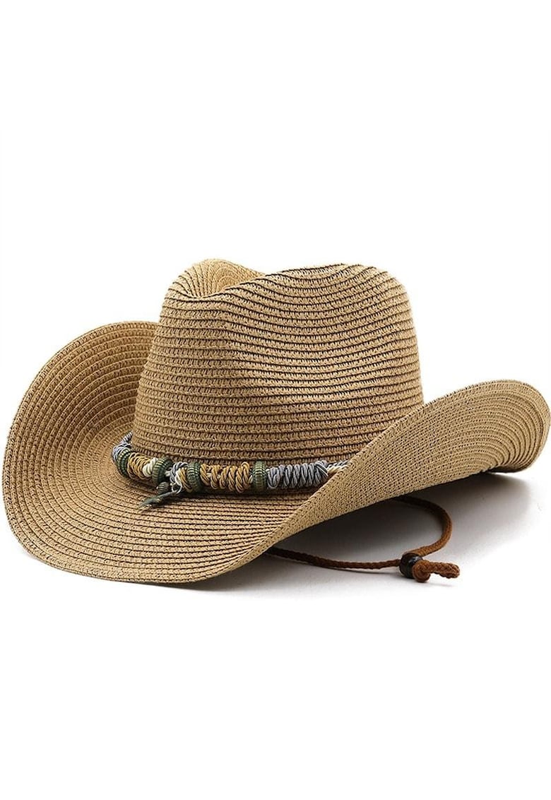 Palarie dama - bej - de vara - stil cowboy - Anela