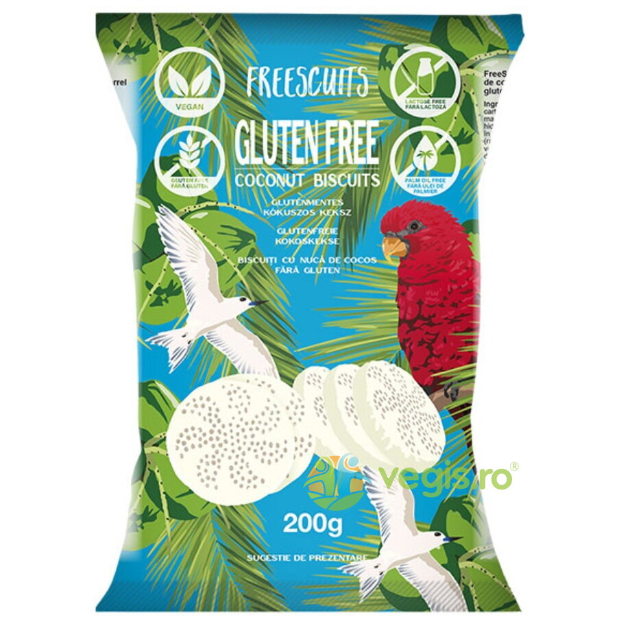 Biscuiti cu Aroma de Cocos fara Gluten 200g