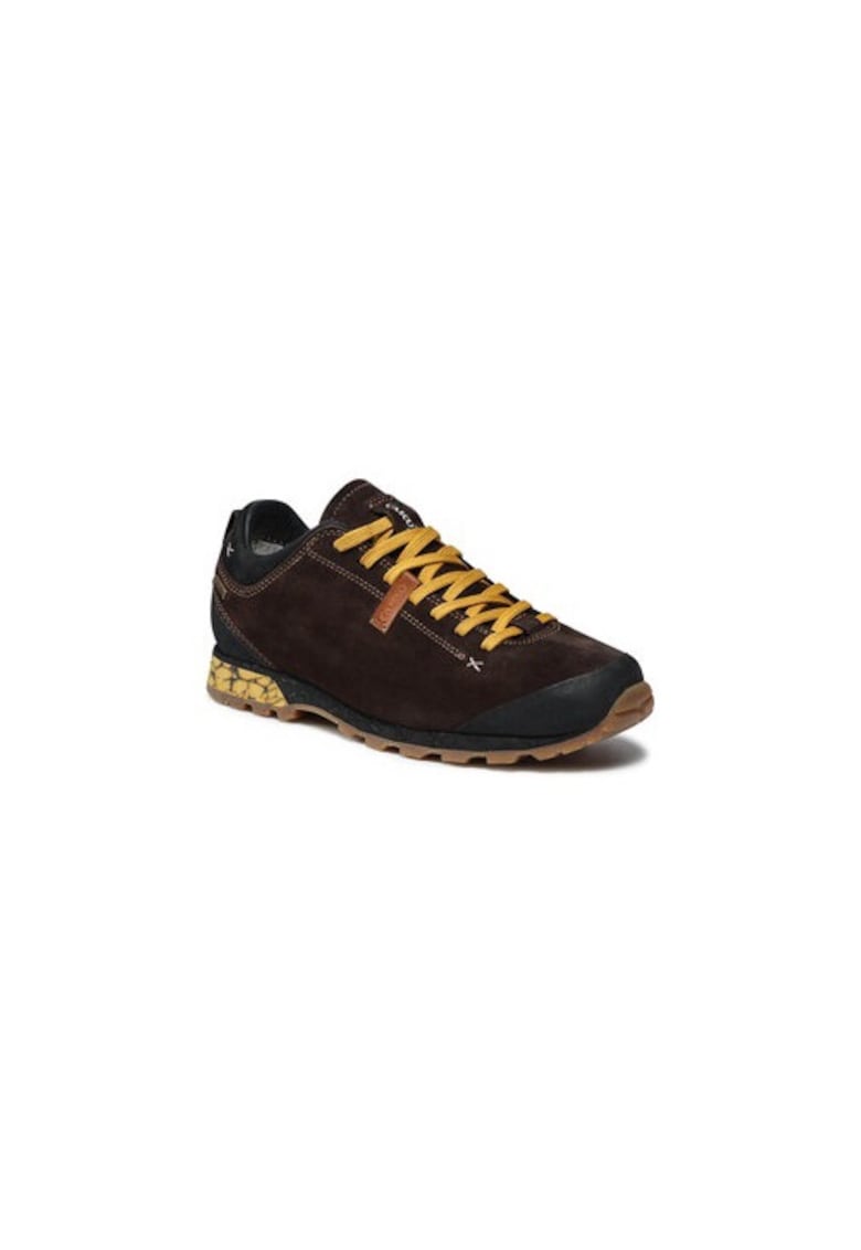 Bocanci trekking barbati  208822831 - Piele naturala - Maro - Maro