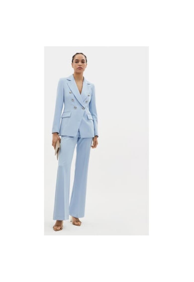 Pantaloni dama -  304139451 - Poliester - Albastru - Albastru