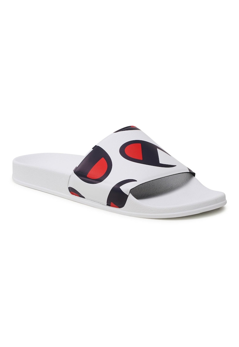 Papuci flip-flop barbati -  Textil - Alb
