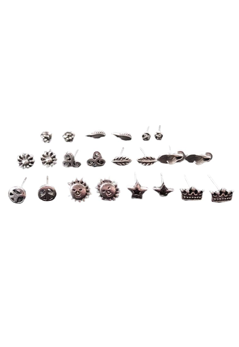 Set 11 perechi de cercei argintii - diverse forme - Dana C20 -