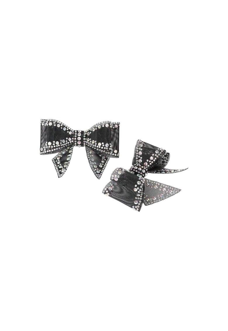 Set 2 brose - negre - pentru pantofi - cu pietre - Pan C6