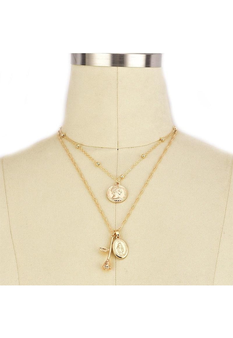 Colier Charita Gold C15 -  Aliaj metalic - Auriu