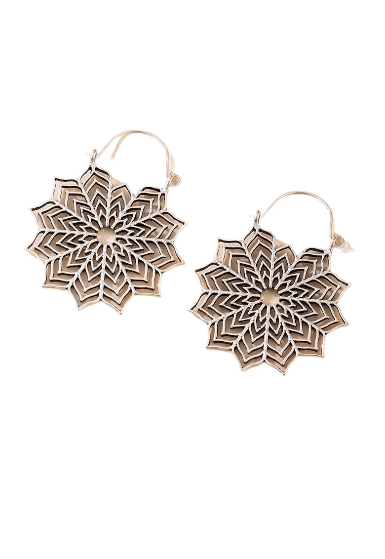 Cercei argintii - forma de floare - Jara C26 -