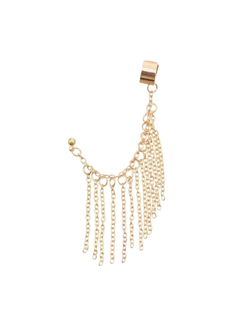 Cercel auriu - ear cuff - cu franjuri - Saphira C20 -