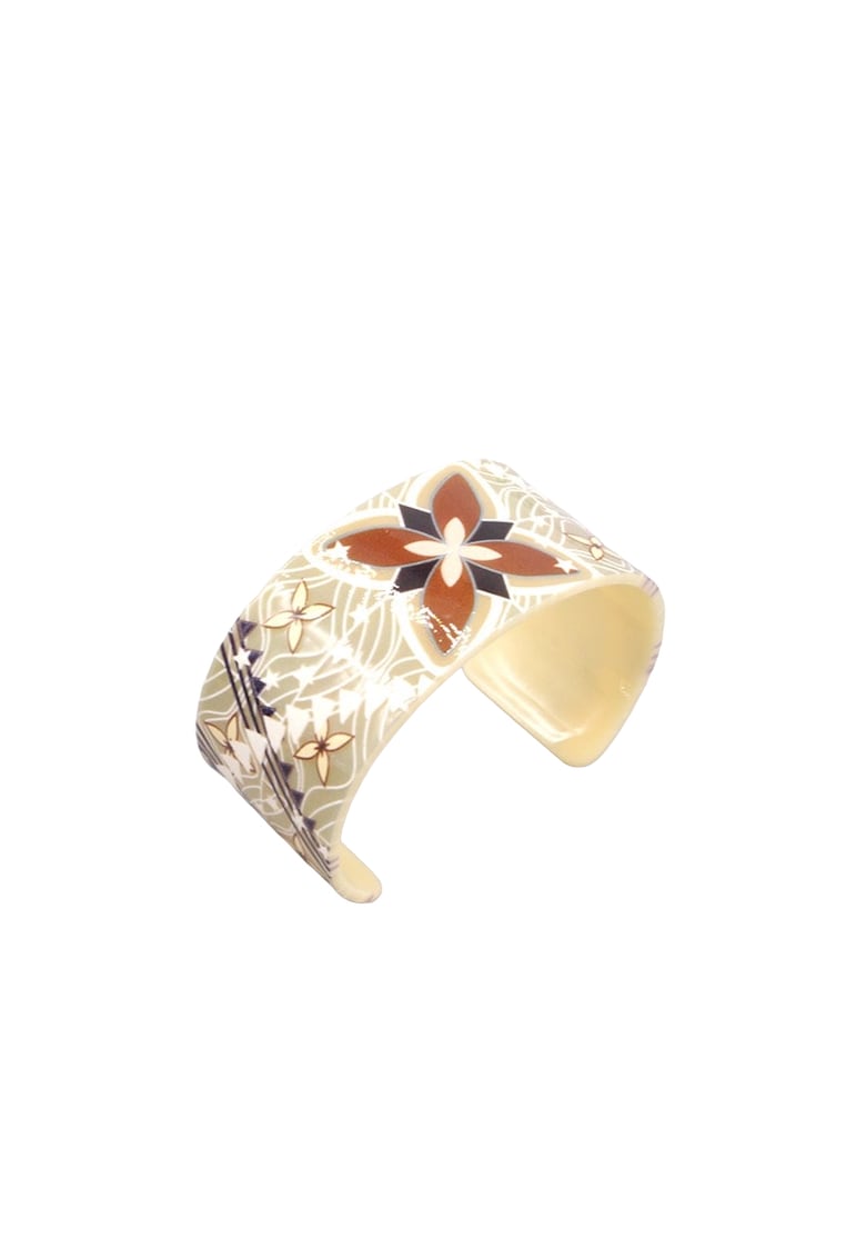 Bratara bej - cu model floral - Adea C1