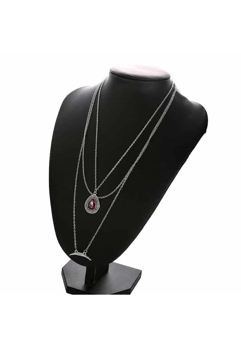 Colier Antonetta Silver C17 -  Aliaj metalic - Argintiu