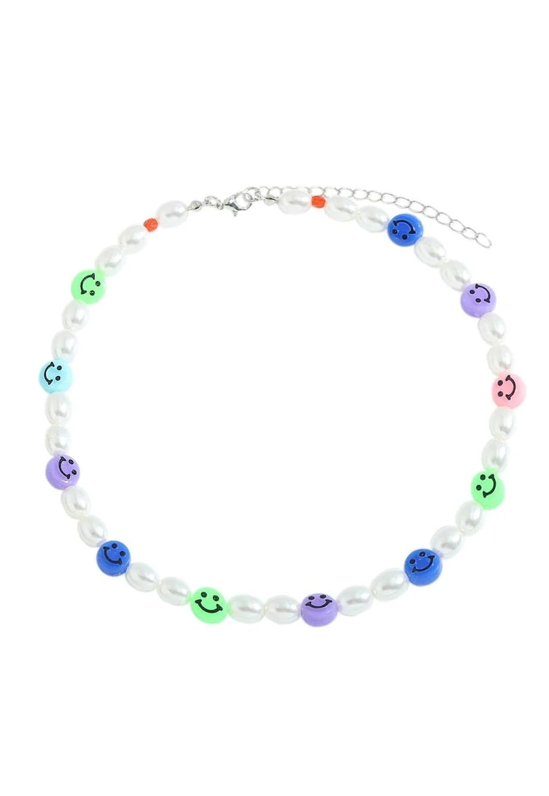 Colier argintiu - cu perle - Maybel C9 -