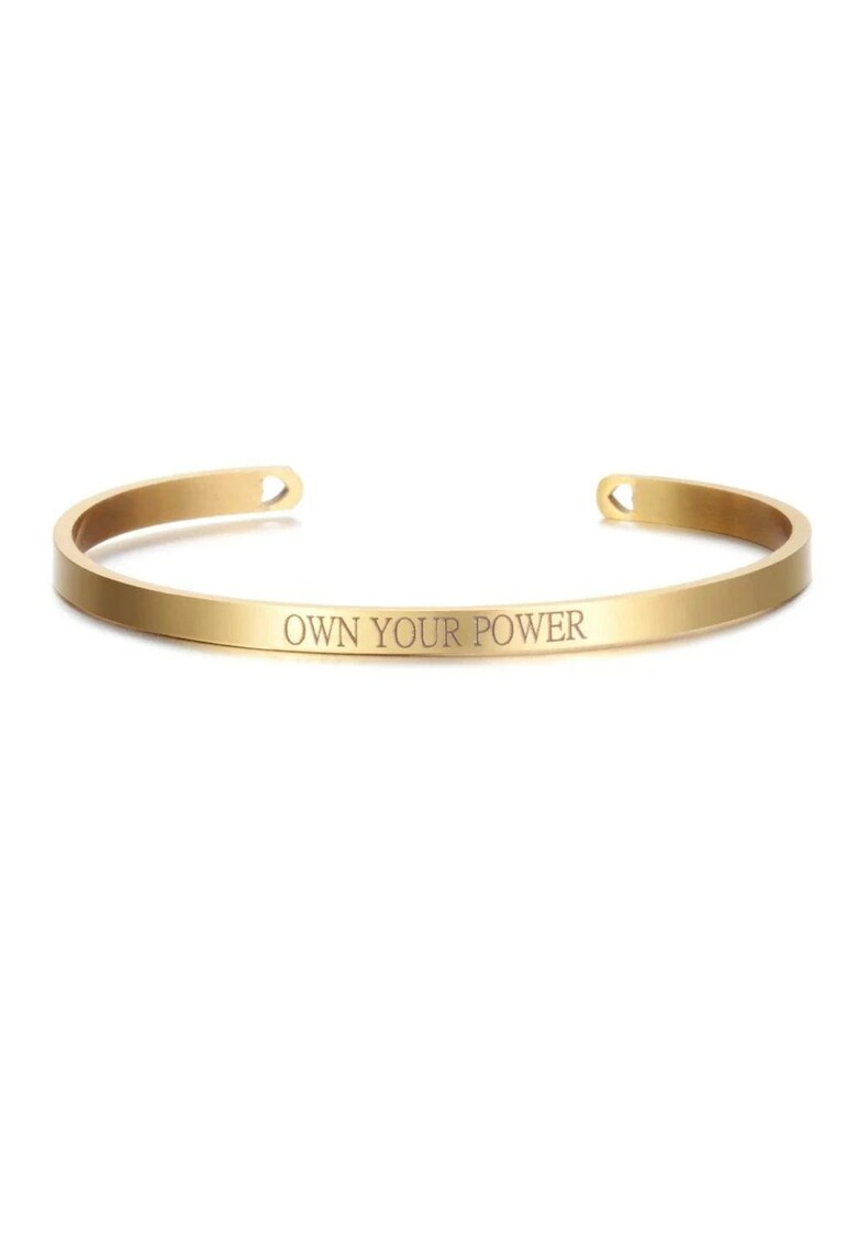 Bratara aurie - ajustabila - gravata Own Your Power P2 -