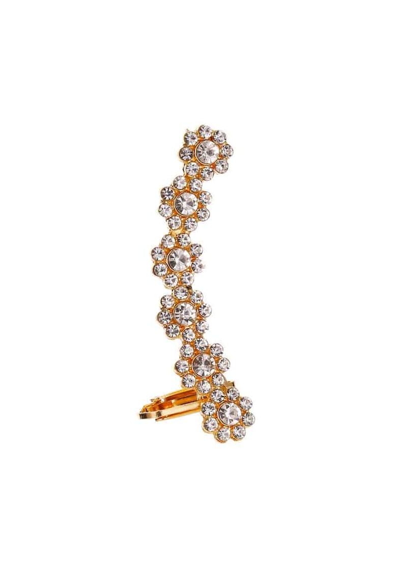 Cercel ear cuff - auriu - cu pietre - Marge -