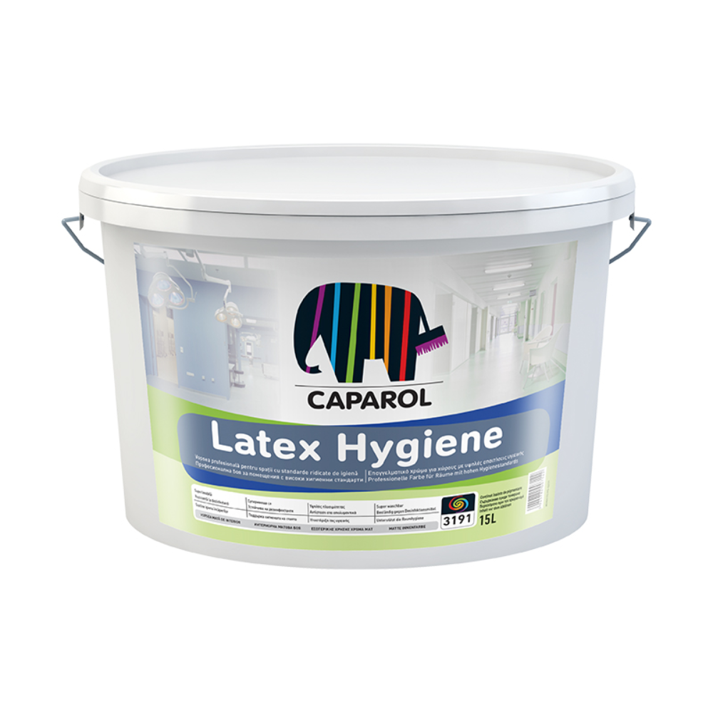 Vopsea lavabila Caparol Latex Hygiene, interior, alb, 15 l