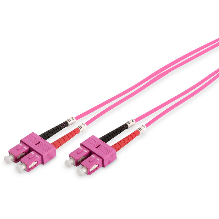 Cablu Fibra Optica SC - SC OM4 2m Pink